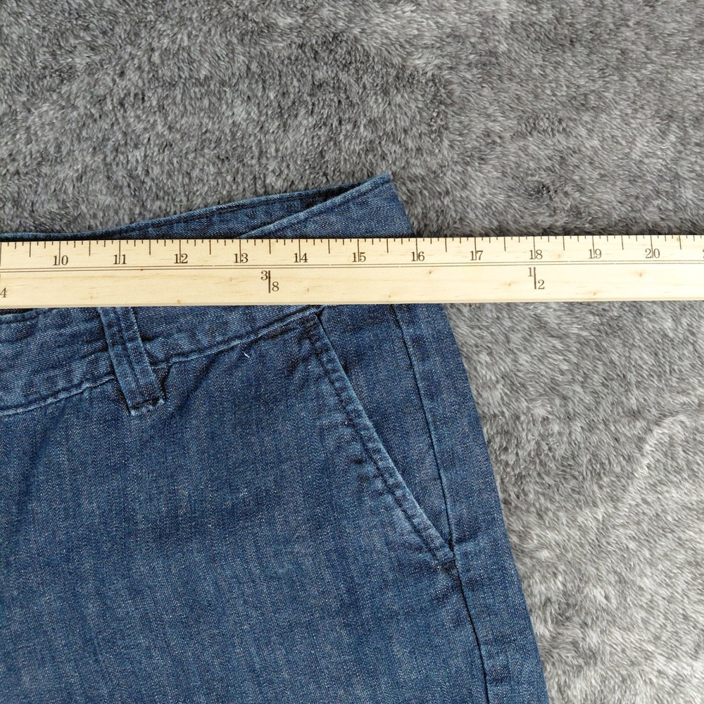 Gap Jeans Womens Blue Denim Chino Shorts Size 6 Mid Rise 100% Cotton 800831-00 - Picture 5 of 7